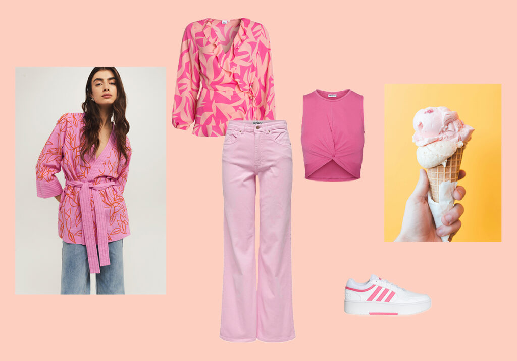 Eiscreme-Farben: Kaugummi-Pink bis Erdbeere