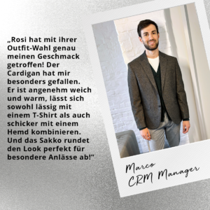 Marcos Partylook, von OUTFITTERY gestylt