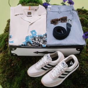 Outfit mit Leinenhose
